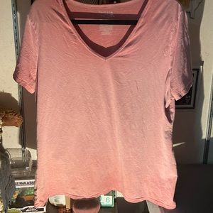 Pink t shirt v neck